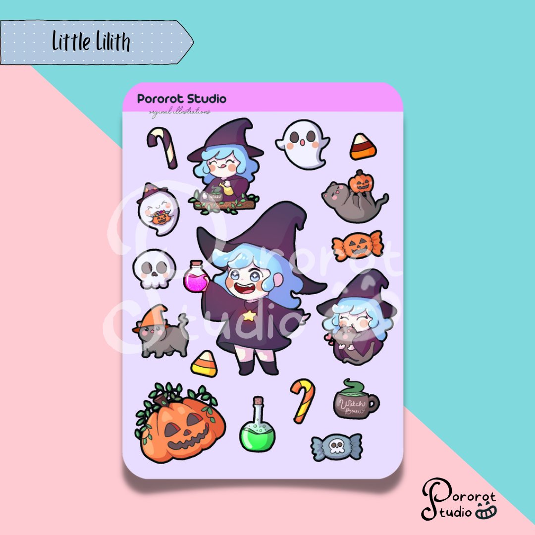 pororotstudio's tweet photo. Shop update ♥ Little lilith sticker sheet and memo pad now available @pororotstudio on shopee link on bio too ♥ #shopeeph #smallbusinessowner #supportlocal #stickershop #stationeryshop #pororotstudio #cutesticker #cutememopad #witch #cat #halloween #halloweensticker #cuteghost https://t.co/cH8EiQ8uPD