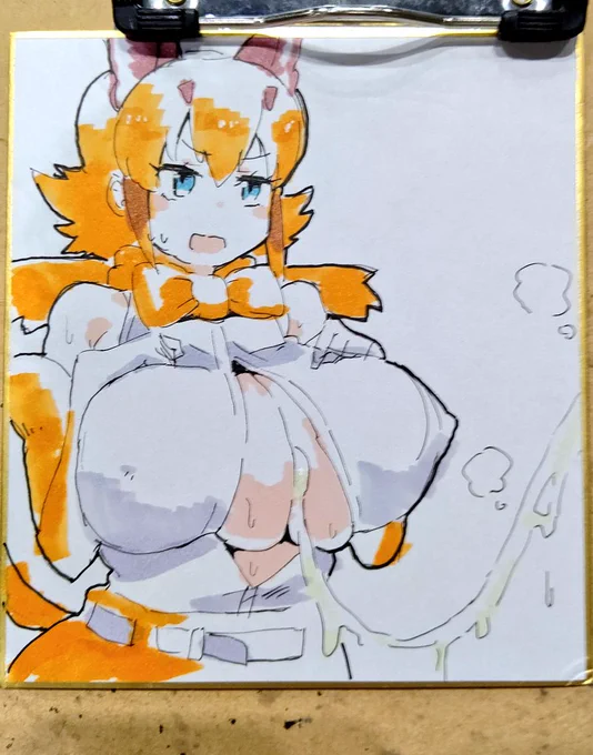 ズリ穴カラカル概念色紙かいた 