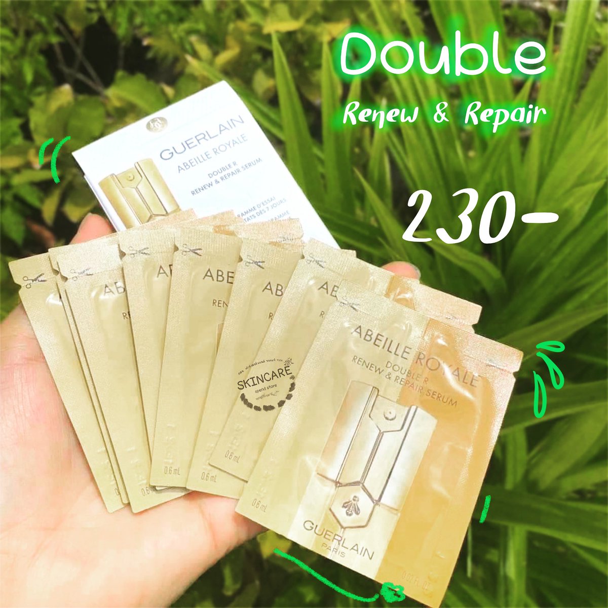 storeskincares's tweet photo. Guerlain Abeille Royale Double R Renew &amp; Repair Serum 0.6mlx8 ซอง
🔥ราคา 230 บาทค่ะ🔥

#Guerlain #สกินแคร์ #เซรั่ม #skincare #serum #howtoperfect #beautyful #ด้วยรักและแอบดีคอนเสิร์ต https://t.co/bLuUmA4lbN