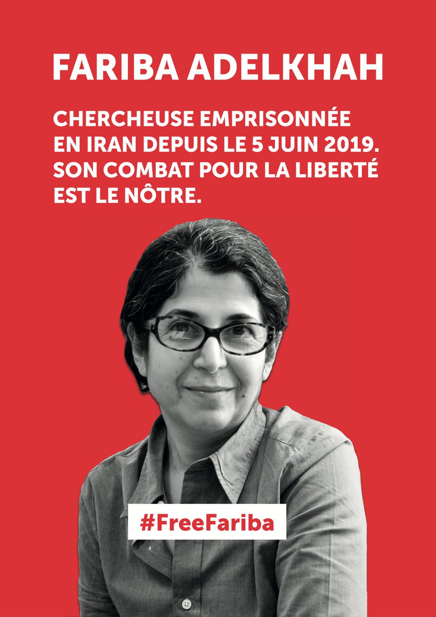 #Iran We urge <a href="/khamenei_ir/">Khamenei.ir</a> <a href="/raisi_com/">سید ابراهیم رئیسی</a> <a href="/Amirabdolahian/">H.Amirabdollahian امیرعبداللهیان</a> to release Fariba ADELKHAH immediately and unconditionally. #FreeFariba 
<a href="/FaribaRoland/">Fariba Adelkhah Support Committee</a>
#HumanRights