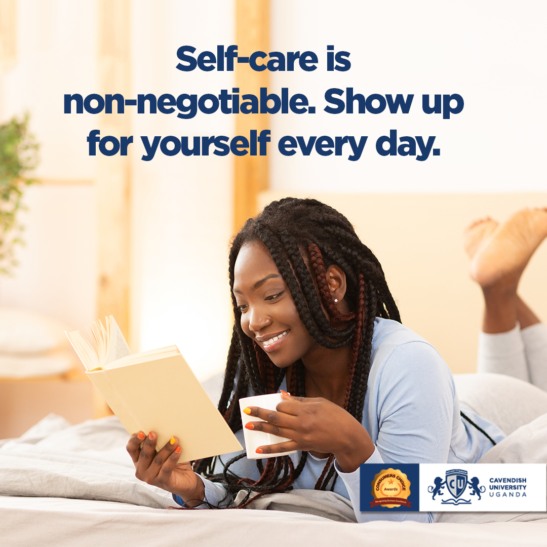 CavendishUg's tweet photo. Campus life can be overwhelming at times!
Just remember to keep good company, read good books, love good things and cultivate your soul and body as faithfully as you can. Fall in love with caring for yourself.
#SelfCareSunday #SelfPositivity https://t.co/4I6BeQ4Jfc