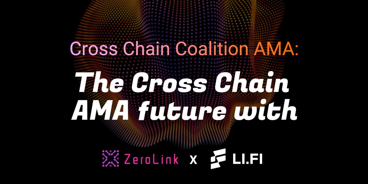 ZeroLinkOffical's tweet photo. 🚨 SPECIAL COALITION AMA 🚨

We're excited to discuss the future of AMMs with https://t.co/oj81YrcWUU of the cross chain advocates in the space:

📍Topic: The Cross Chain AMA future
🕵️‍♂️Guest: @ezprocash

📆Monday Sep 26, 2022
⌚ 8am PST/11am EST

Set your reminders! 🔔 https://t.co/LwFxucBlUB