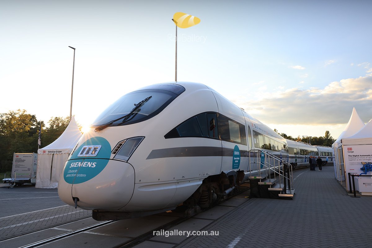 RailGallery's tweet photo. The Advanced #TrainLab is open to all sectors for testing future technologies, Currently, it is testing Bio Fuel, ETCS and FRMCS/ 5G communications, rail damage investigation, and more. https://t.co/C5pGT7WMbY