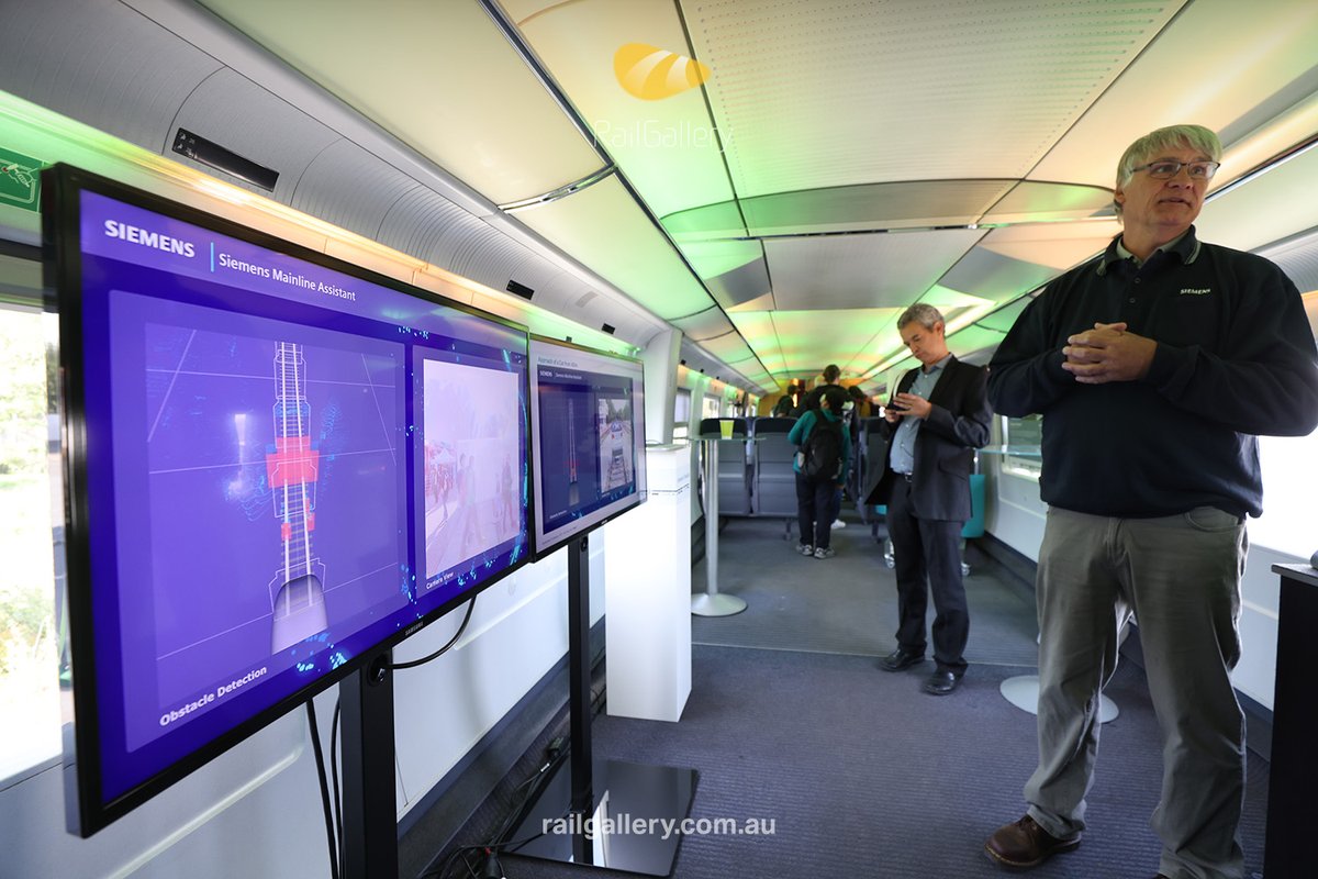 RailGallery's tweet photo. The Advanced #TrainLab is open to all sectors for testing future technologies, Currently, it is testing Bio Fuel, ETCS and FRMCS/ 5G communications, rail damage investigation, and more. https://t.co/C5pGT7WMbY