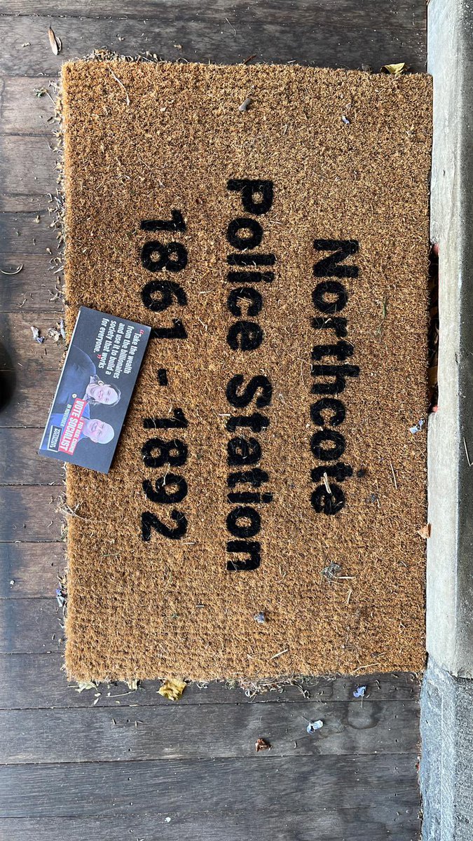 VicSoc4Cooper's tweet photo. From one of our fantastic doorknock red today! Shame they weren’t home! We could have invited them to our politics in the pub: The Socialist case against Cops &amp; Prisons! https://t.co/VMnfMO0nXN https://t.co/tRUYl4b1DX