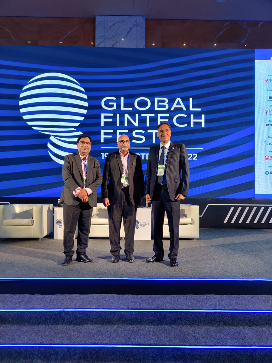 YESBANK's tweet photo. At the Global Fintech Fest 2022, @pk63, MD &amp; CEO spoke of the Bank’s journey of transformation. He also highlighted how the union government &amp; RBI along with SBI and other private sector banks came together to ensure #YESBANK was able to stand back on its feet. #PoisedForGrowth https://t.co/fgyOfrqMIv