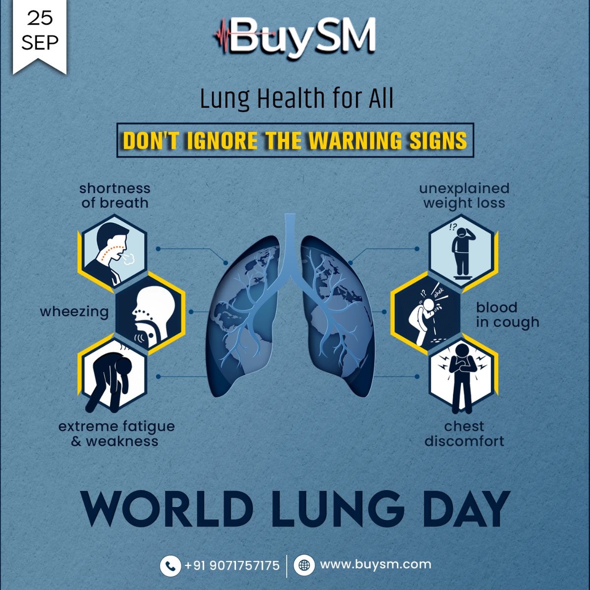 buysmofficials's tweet photo. Lung disease is any problem in the lungs that prevents the lungs from working properly. Genetics, disease, &amp; the environment can affect the health of your lungs &amp; cause respiratory problems. It is crucial to notice the early sign to keep the lungs healthy and functioning! #buysm https://t.co/MTwBB2vBAO