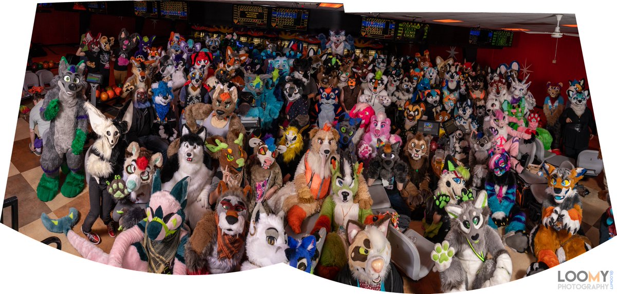 Loomy7's tweet photo. There were so many of you at @COFurryBowling!  Thank you all for coming, I'll get all the other photos posted soon! https://t.co/eJ8lWTqqVO
