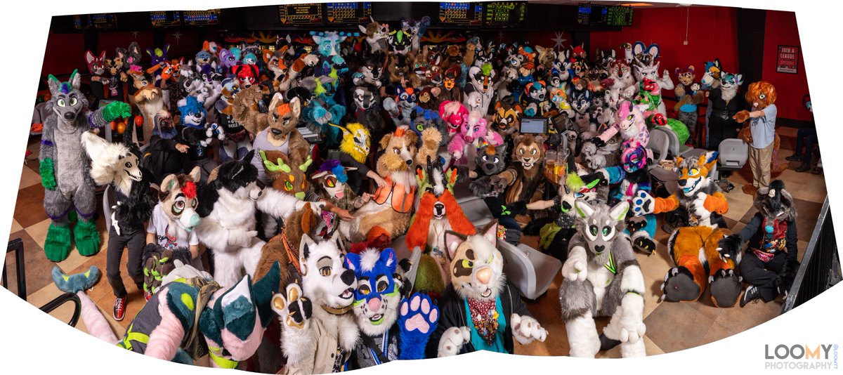 Loomy7's tweet photo. There were so many of you at @COFurryBowling!  Thank you all for coming, I'll get all the other photos posted soon! https://t.co/eJ8lWTqqVO