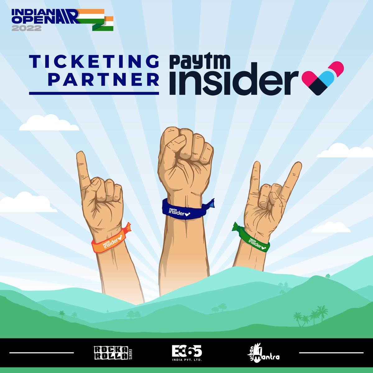 IndianOpenAir's tweet photo. 27:11:22
Get.Set.Ready
For an #openair experience unlike others.
Early Bird Tix coming out soon - exclusively on @paytminsider
Follow us to keep updated...
#IndianOpenAir #IOA #IncredibleIndia #AwesomeAssam #cultureofcollaboration #togetherwewill #music #arts #IP https://t.co/bMCeM0s4P9