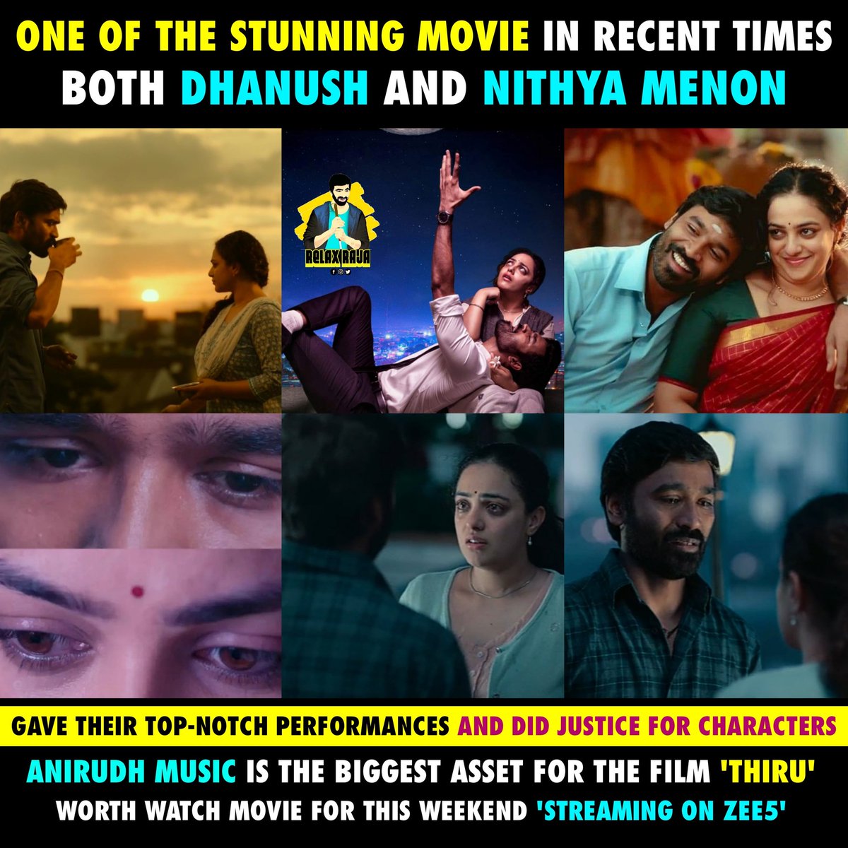 relaxrajaa's tweet photo. Wowwwwwww🤎💖
 
@dhanushkraja @anirudhofficial #Bharathiraja @prakashraaj @MithranRJawahar @priya_Bshankar #NithyaMenen #RaashiiKhanna #Thiruchitrabalam #Thiru #relaxraja https://t.co/Mlhl3cJ9Uf