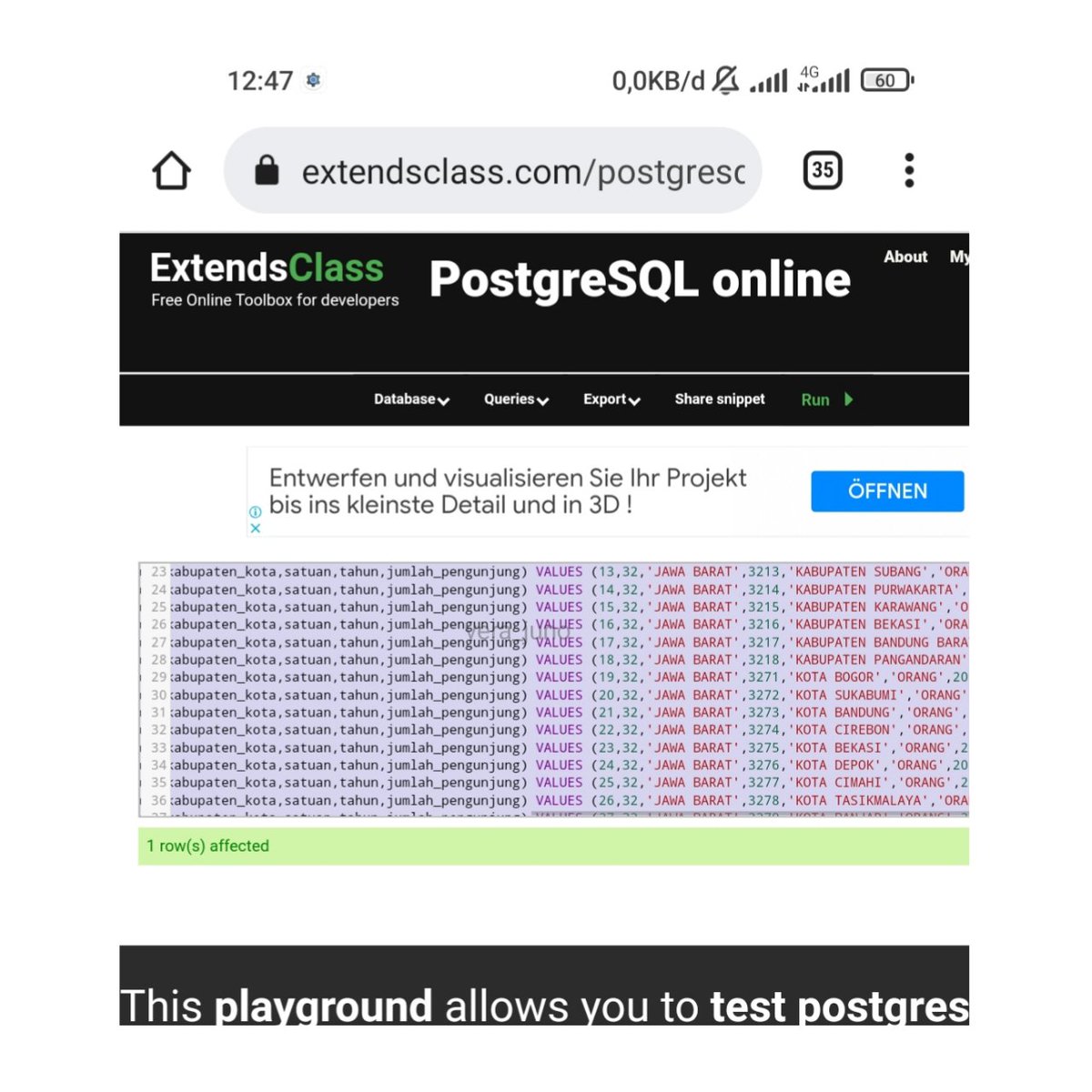 vera_juno's tweet photo. Hari minggu gabutku diisi dengan ikut kelas @myskill_id Introduction to SQL https://t.co/pAvlPLt9lp