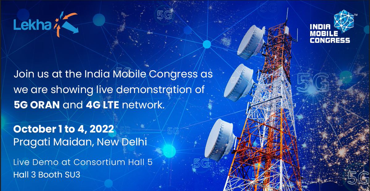 #Lekha
#LekhaIMC2022
#Indianmobilecongress2022

#Lekha takes an Immense pleasure to invite you all for Indian Mobile Congress, Pragati Maidan, New Delhi