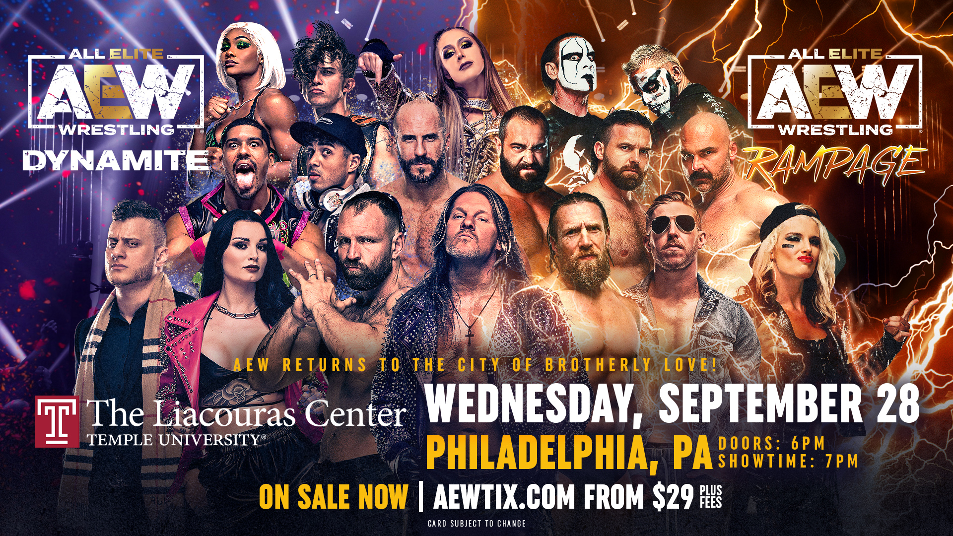 All Elite Wrestling on Twitter "PHILADELPHIA! Don't miss your chance