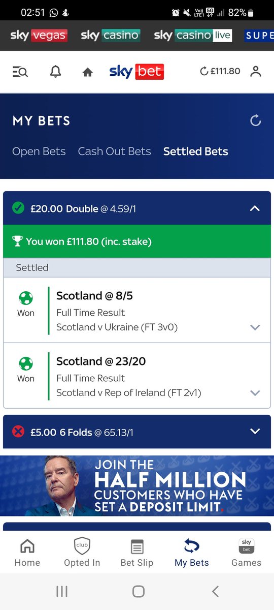 nig1989's tweet photo. @FootyAccums Knew Wednesday morning we were winning both games https://t.co/AIfuZkvbPn