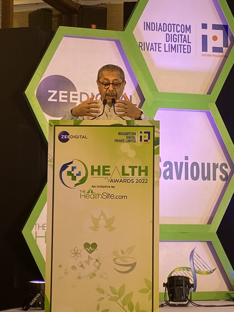 abhayojha's tweet photo. Do not paint all everyone from the same brush Dr trehan chairmen and managing director @medanta talking about #heath at #healthawards #zeedigital https://t.co/Hylm4s1nQm