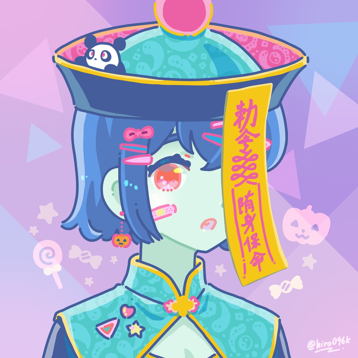 「キョンシー4作品、listしましたI just listed 4 Jiangxi」|ヒロコのイラスト
