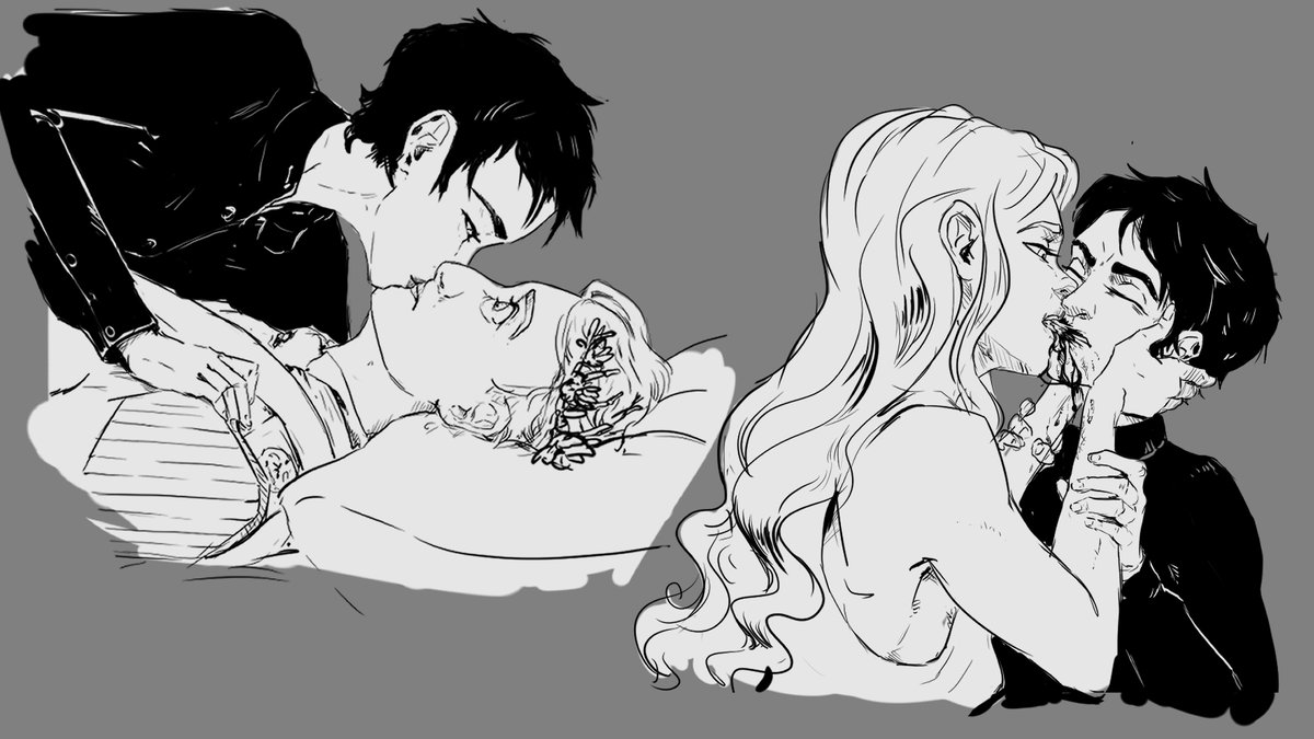 I got so many Nona doodle ideas swirling about and not enough time. Here's the kisses, at least. #ntnspoilers