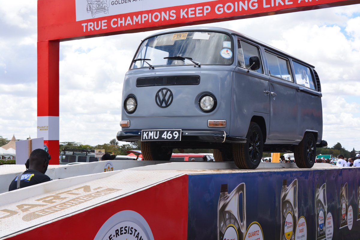 concours_kenya's tweet photo. A glimpse of a few cars on the @TotalEnergiesKE ramp where judges inspect the underside of the car #ConcoursKenya https://t.co/Agef084opb