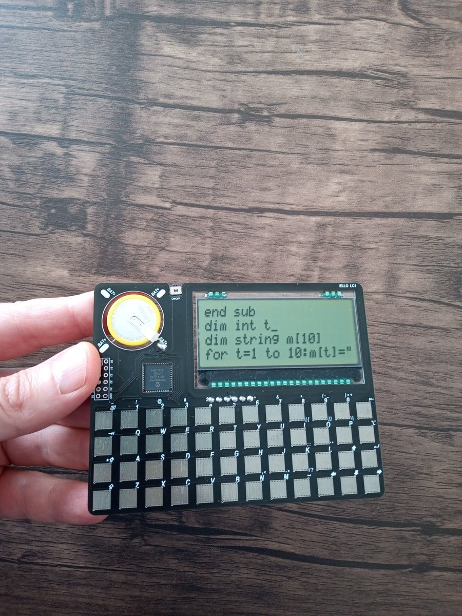 knivd's tweet image. PIC18-based world&apos;s thinnest DIY computer - 2mm. Unlike others, who use some 32-bit chip to emulate an 8-bit system, this is a native 8-bit one.
Runs BASIC.