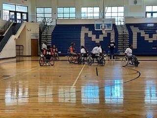 CCPSDES's tweet photo. On Saturday, our Adapted Sports Team, the Clayton Eagles played a strong game at MMHS versus Houston County. Team MVP, Juanito did some fantastic blocks as goalie, even using his face!! Thanks to the parents and support team members who came out to help support the team! #aaasp https://t.co/ZqHMoM6Ucu