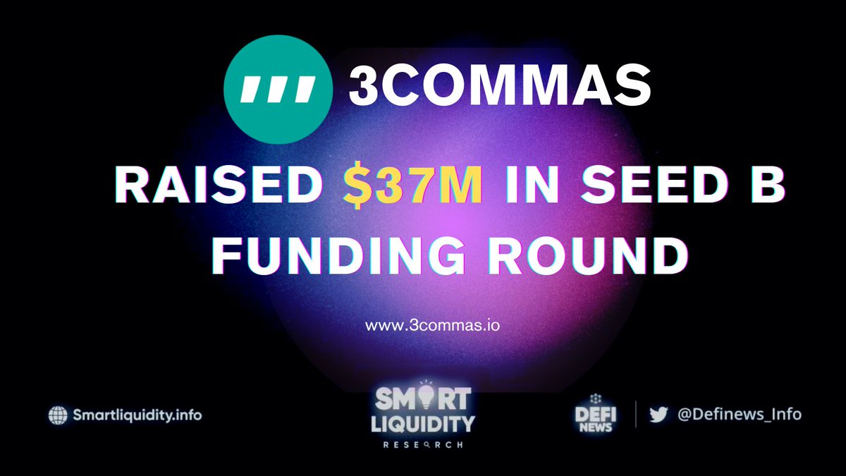 Definews_Info's tweet photo. 💫 @3commas raised $37M in seed funding led by @AlamedaResearch, @Jump_ and #TargetGlobal
💫 #3Commas helps users grow their crypto investments using a feature-rich terminal and proven automated bots that operate on 18+ major exchanges
🔽 LEARN
https://t.co/bc4QiDwE5n https://t.co/IFrjwgSjvB