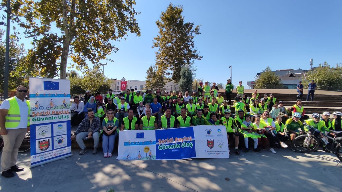 CantezKoray's tweet photo. Şeridi Paylaş Güvenle Ulaş Projemizin final etkinliği. Bisiklet şehri Sakaryamızda güvenilir ve yaygın bisikletli ulaşım için tüm paydaşların katılımıyla projemizi gerçekleştirdik.
@kavsakplatform @WRISehirler @Sakaryabld @kbbmustafaak @sabidos54 https://t.co/SmIgF3HJTB