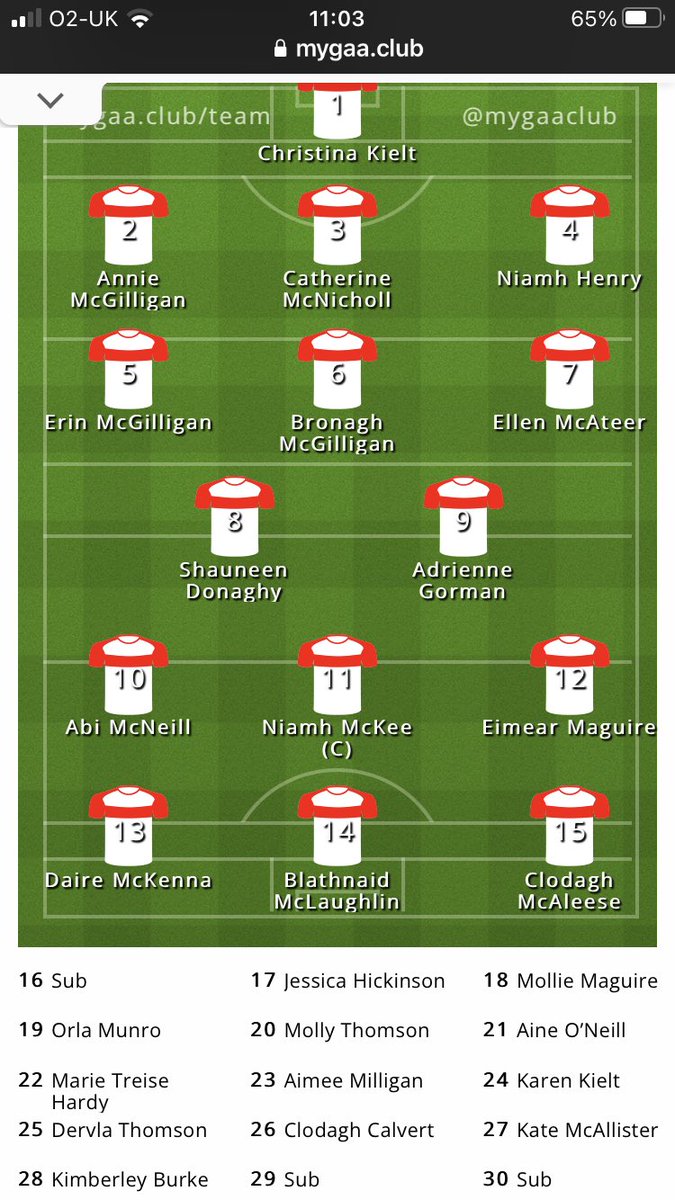 KilreaGAC's tweet photo. Intermediate Camogie Championship Semi-Final

Kilrea v Dungiven

KILREA TEAM https://t.co/evINJPamfR