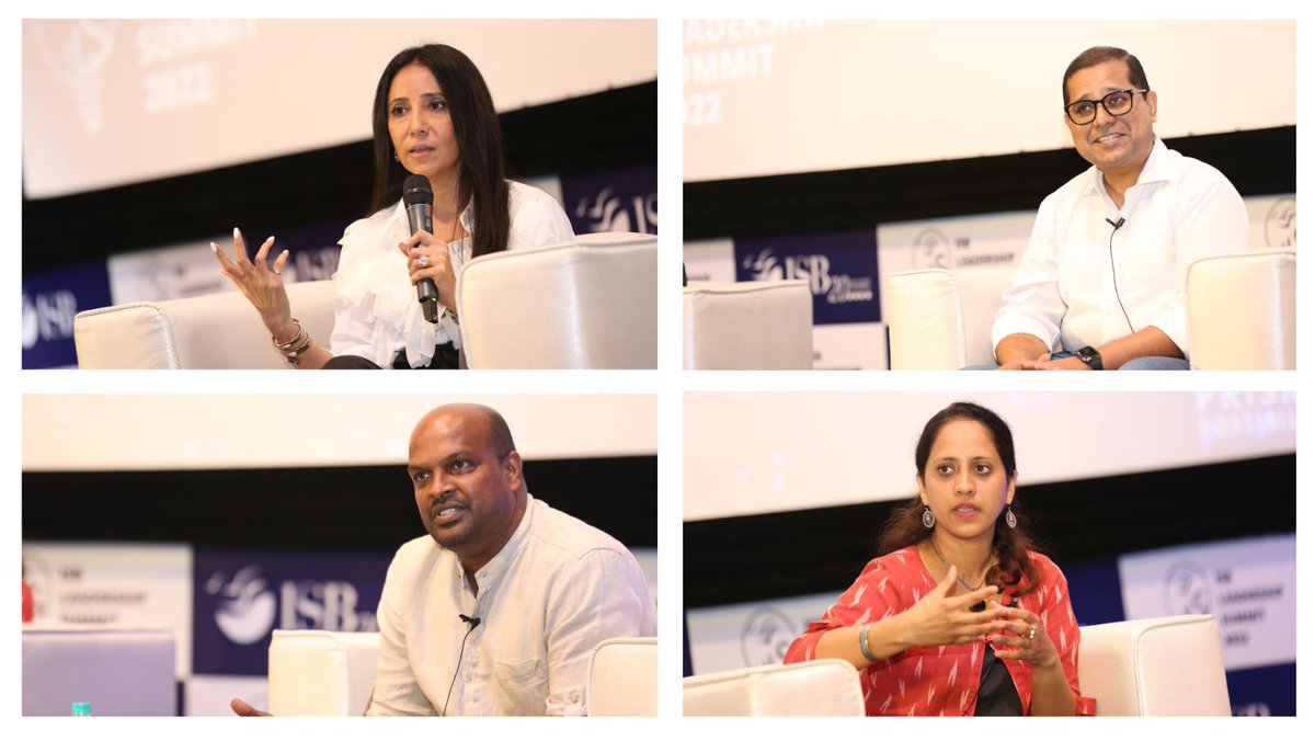 ISBedu's tweet photo. Day 1 of the ISB Leadership Summit (ILS), organised by the PGP Co '23, was held at our Hyderabad campus yesterday. We are grateful to all the speakers who graced the event and shared lessons from their life journeys with the students.
#ISBLeadershipSummit #ISB #ISBalumni https://t.co/fuHzRuY0MU
