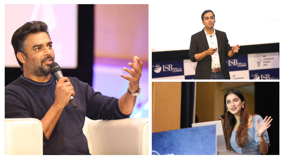 ISBedu's tweet photo. Day 1 of the ISB Leadership Summit (ILS), organised by the PGP Co '23, was held at our Hyderabad campus yesterday. We are grateful to all the speakers who graced the event and shared lessons from their life journeys with the students.
#ISBLeadershipSummit #ISB #ISBalumni https://t.co/fuHzRuY0MU