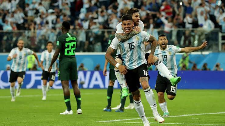 CFC_Janty's tweet photo. Nigeria only play against Argentina at World Cup’s and then disappear. https://t.co/uhgSwpqv2X