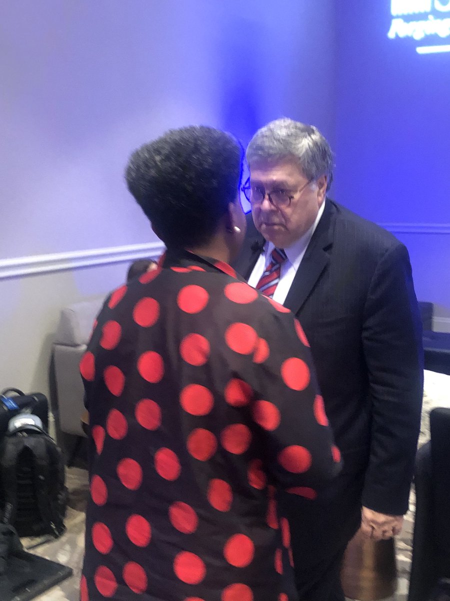 Yesterday, I spoke briefly with frm attorney general #BillBarr about the plight of the #Jan6th protesters & I implored him to intervene for them and revisit his statement about the #2020elections. I quoted Luke 12:48. ⁦@TPPF⁩ ⁦@AmericaFirstPAC⁩ #electionintegrity