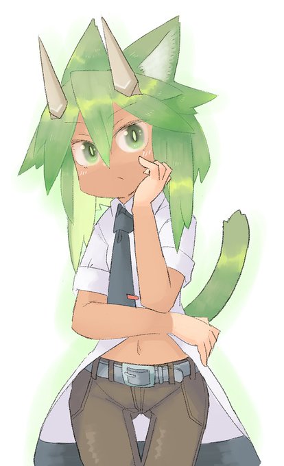 ボーイッシュ角ケモ耳、ルヘナちゃん。
農業街の農作業員です。年中日に焼けてるよ! 