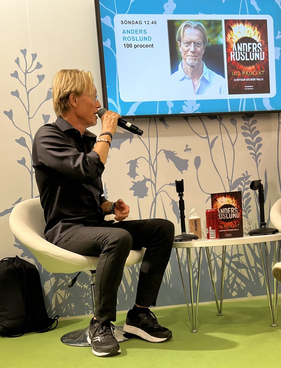 CapacityNow's tweet photo. Meeting my friend, the excellent crime novel writer Anders Roslund at the book  fair. Got a signed copy of his new book 100% - out in a few weeks. Read his books, amazing stories. We are both Pådden fans/guests as well.  @Ekwall @MatsOlssonNY #andersroslund #pådden https://t.co/g8WKUeWHjp