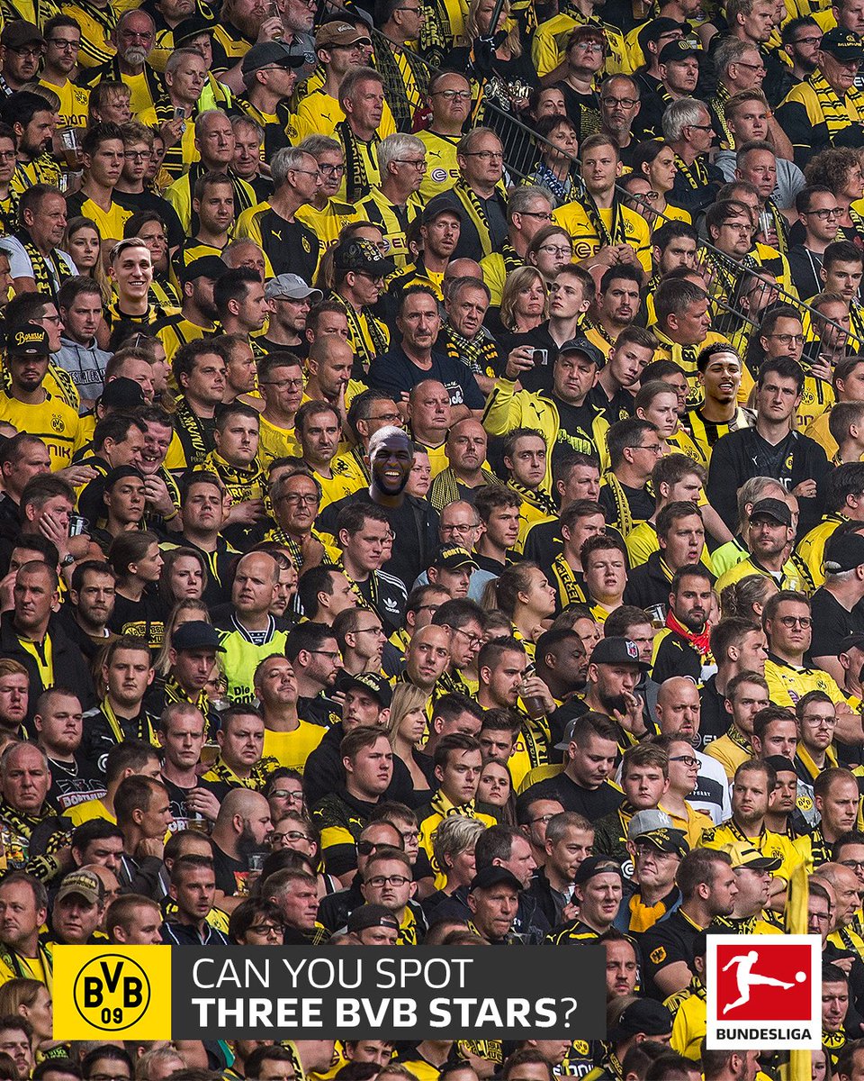 Where have those @BlackYellow boys got to in this #Bundesliga crowd? 🐝…
