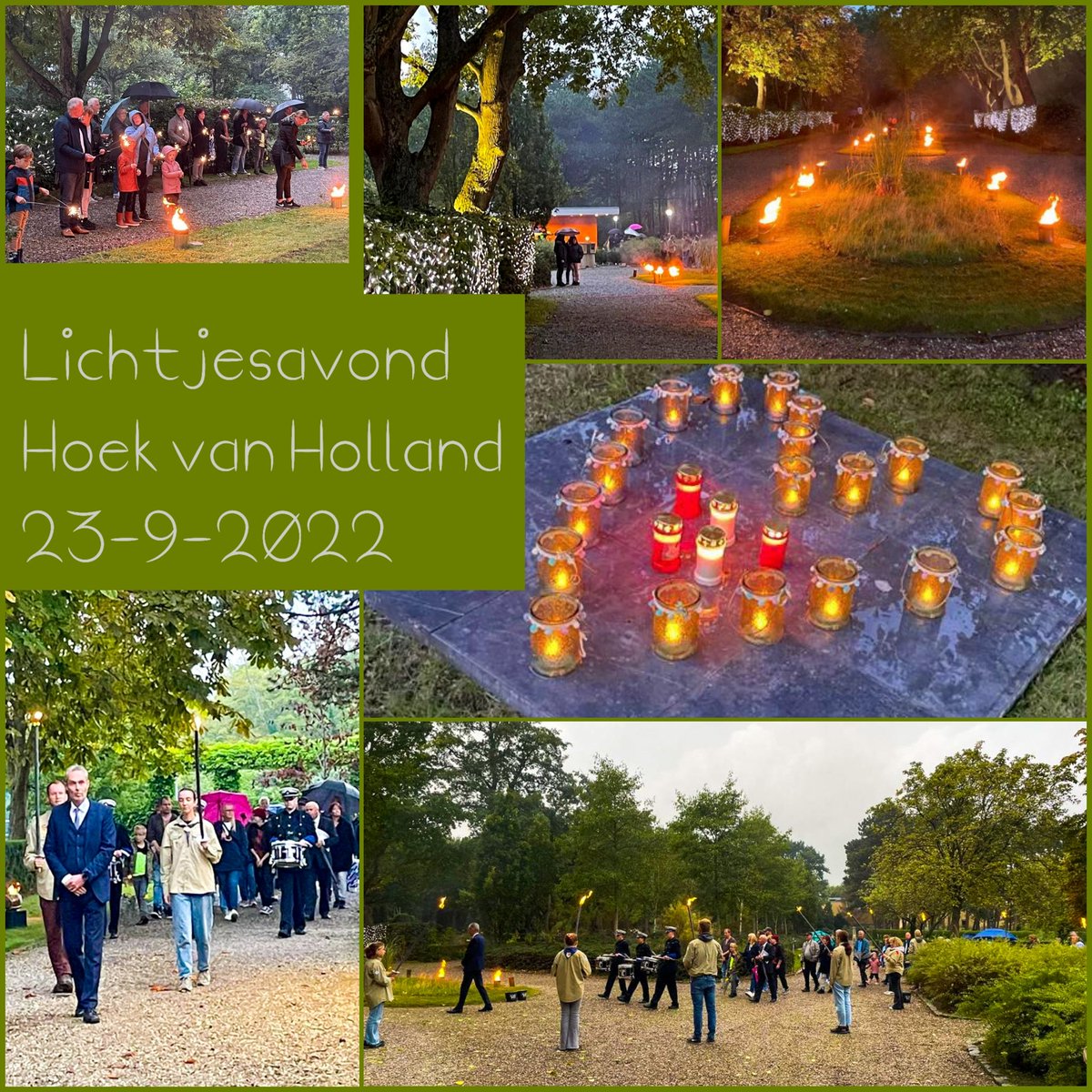 Sfeerimpressie van de Lichtjesavond op Hoek van Holland 💚🕯