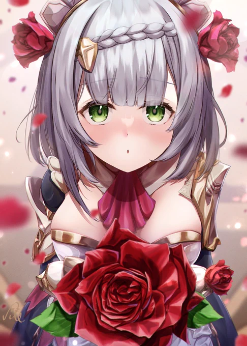 原神告白シリーズ①ノエル「薔薇の花言葉はご存じでしょうか…?」#原神 #Genshinlmpact 