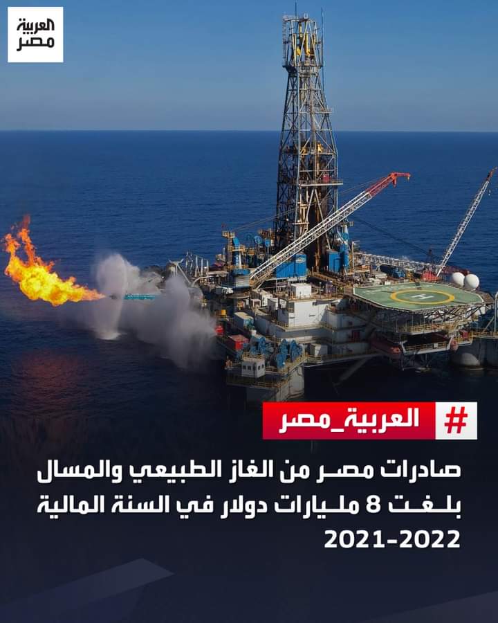 engazatmasr2020's tweet image. بحسب بيان مجلس الوزراء، زادت قيمة صادرات مصر من الغاز الطبيعي والمسال أكثر من 13 ضعف، لتبلغ 8 مليارات دولار عام 2021/2022، مقابل 0.6 مليار دولار عام 2013/2014.

كما بلغت الزيادة في كمية صادرات الغاز الطبيعي والمسال نحو 4 أضعاف لتسجل  7.2 مليون طن عام 2021/2022، مقابل 1.9