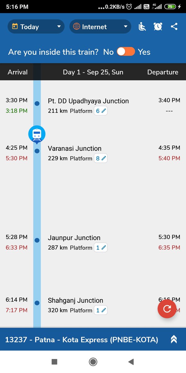 SHIVAM HOUSE PACKERS (@shivampackers2) on Twitter photo <a href="/RailMinIndia/">Ministry of Railways</a> रेल मंत्रालय के अधिकारियों से अनुरोध है कि पटना कोटा एक्सप्रेस 13237 हमारा रिजर्वेशन B4 सीट नंबर 1.2 पर है 4:25 time है अभी तक ट्रेन प्लेटफार्म पर नहीं आई है कारण स्पष्ट करें हम अगर लेट हो जाते प्लेटफार्म पर आने में क्या आपकी ट्रेन हमारा इंतजार करती लेट होने पर <a href="/RailMinIndia/">Ministry of Railways</a> रेल मंत्रालय के अधिकारियों से अनुरोध है कि पटना कोटा एक्सप्रेस 13237 हमारा रिजर्वेशन B4 सीट नंबर 1.2 पर है 4:25 time है अभी तक ट्रेन प्लेटफार्म पर नहीं आई है कारण स्पष्ट करें हम अगर लेट हो जाते प्लेटफार्म पर आने में क्या आपकी ट्रेन हमारा इंतजार करती लेट होने पर