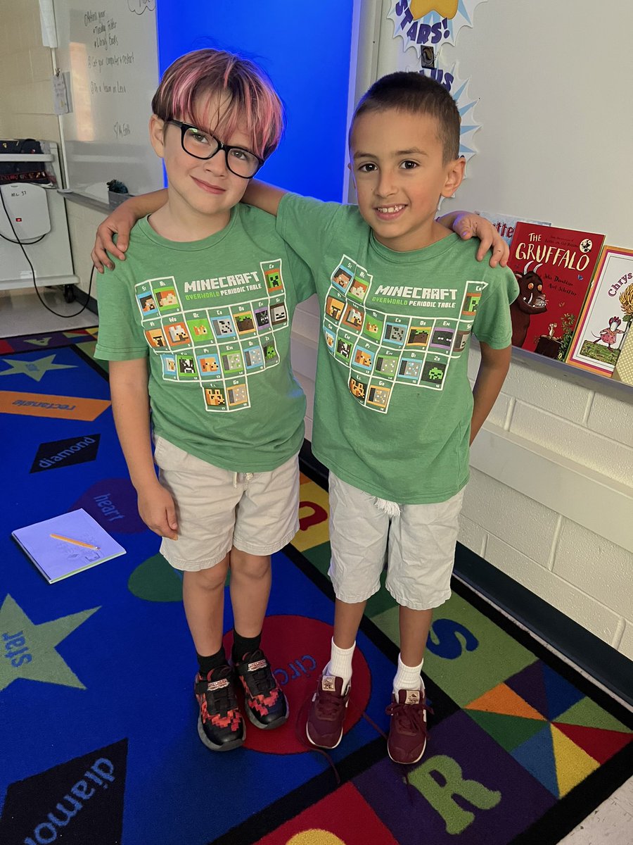 MsErath_LAES's tweet photo. Twin day during Fall Spirit week! @LakeAnneES https://t.co/yRq51wD12h