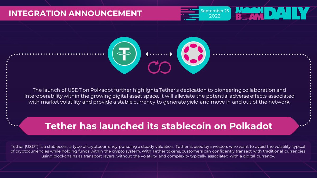 Moonbeam Daily (StandWithUkraine 🇺🇦) on Twitter "🌖Tether USDT has