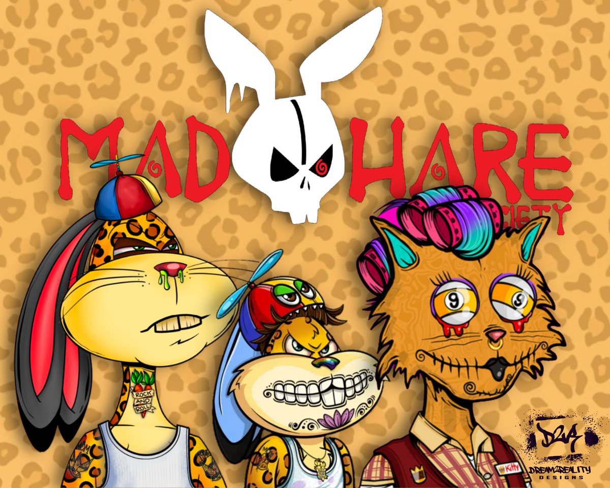 D_2_R_Designs's tweet photo. My @MadHareSociety Family #MHS #MadHareSociety #Crispr #CDC #ElRealGenius #Ugonzo #PsychoMolly https://t.co/EtajphU0rP