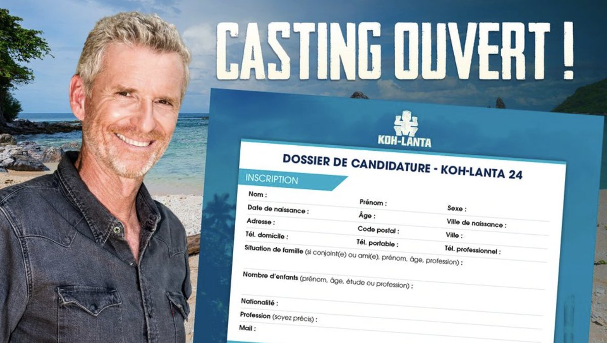 Alpfr's tweet photo. Vous êtes un Robinson dans l'âme ? Vous voulez vous dépasser ? Le casting de #KohLanta est ouvert ! Ne laissez pas passer votre chance ! Toutes les modalités et dossier d'inscription sur MYTF1. Bonne chance !🔥🥥 https://t.co/SDu3hBqYjM