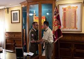 FUTER_ET's tweet photo. En un emotivo acto, el coronel Roy ha tomado posesión del mando del #MATRANS. https://t.co/RVnvBucq13
