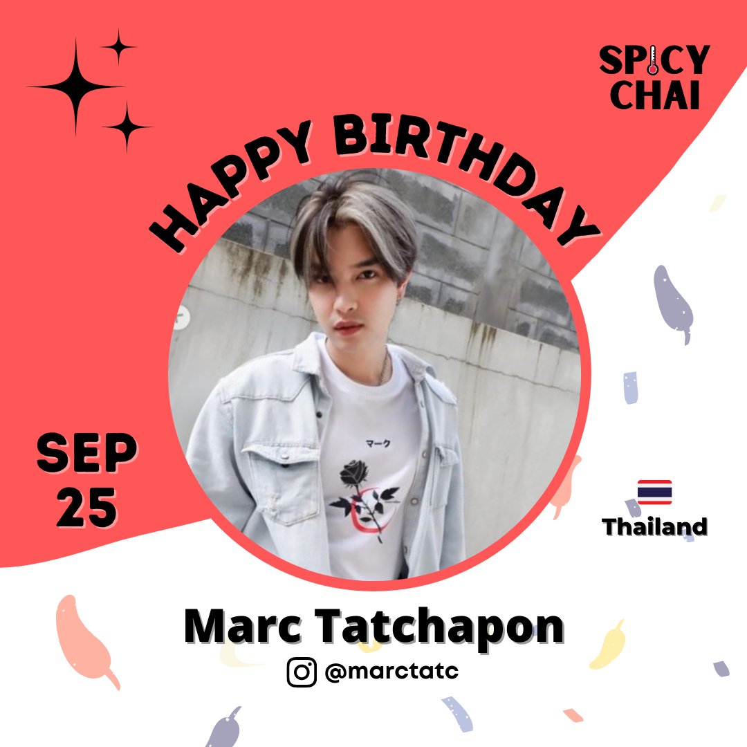 spicychai2021's tweet photo. Happy Birthday, Marc Tatchapon! 🎉🌶
#marctatc
#marctatchapon
#CloseFriend #CloseFriendS2
#SPICYCHAI https://t.co/OHBzxzp96V