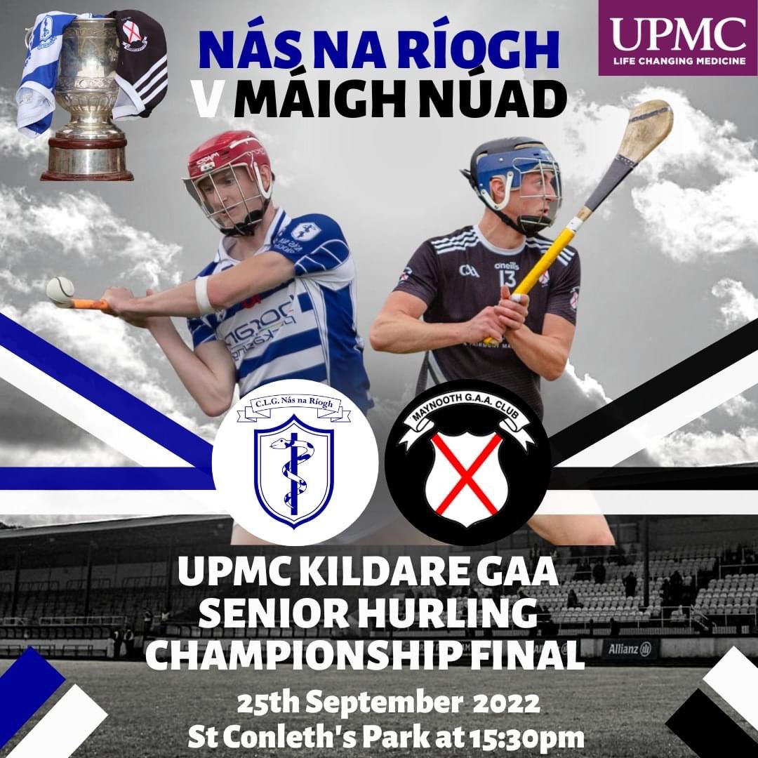 maynoothgaa's tweet photo. It’s county final day🏳️🏴🏳️🏴

All roads lead to Newbridge at 3:30pm where we take on reigning county champions Naas in the SHC final!

Wishing the team and management the very best of luck!!

Ticket can be purchased using the following link:

https://t.co/l8IfQVqmhV https://t.co/3UKwRO4cAt