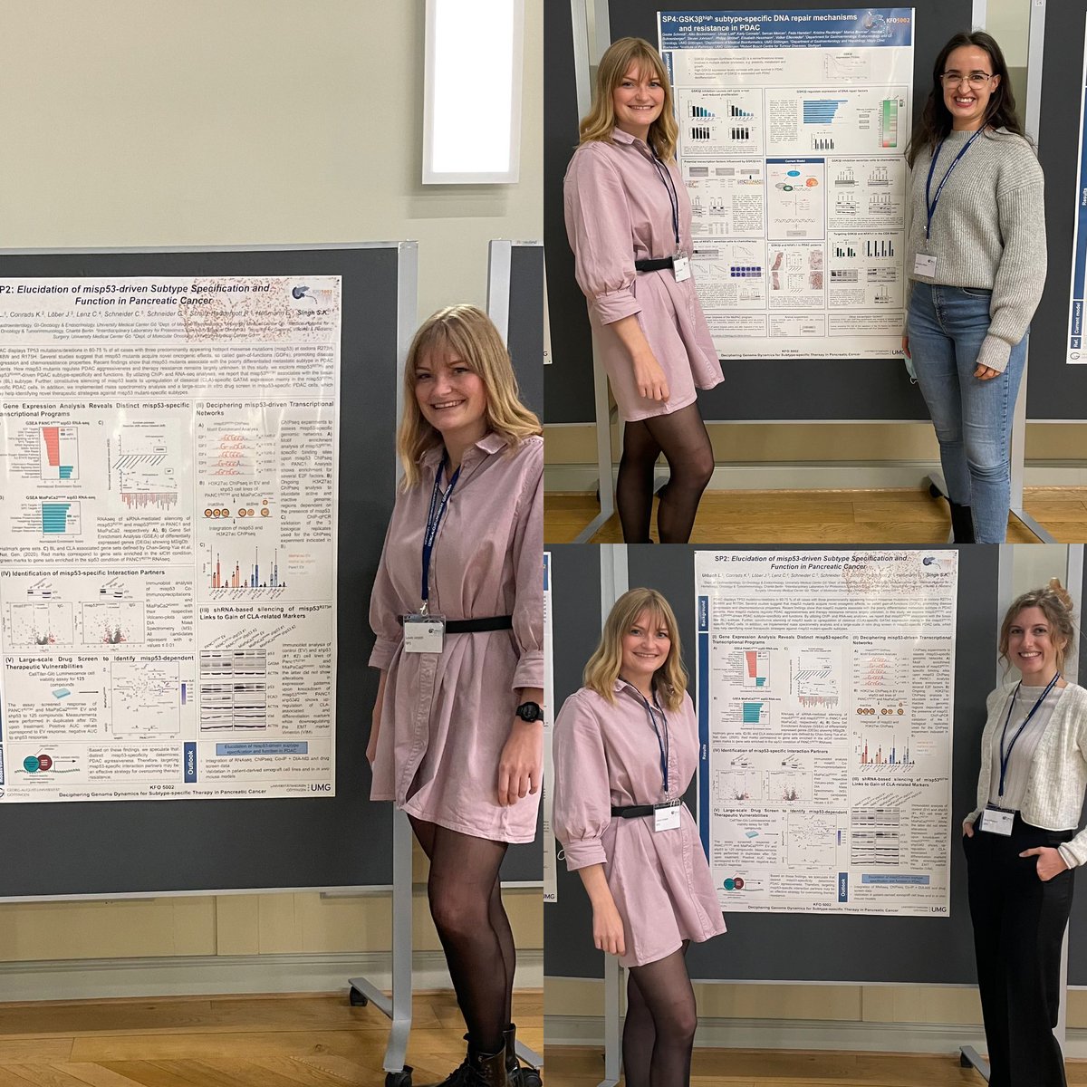 UrbachLaura's tweet photo. Another episode of fun with posters! 🧬 It’s been time to discuss and evaluate the progress within our @dfg_public funded @kfo_5002 projects and plan for the future during our second annual retreat! #sciene #retreat #pancreaticcancer #CancerResearch https://t.co/07QZJK42qG