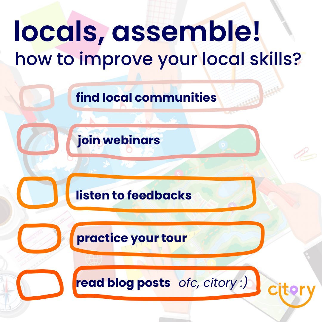 citoryco's tweet photo. We know being local is versatile and can be challenging sometimes.

This is why Citory is here!

Join our Citory world and discover the ways of improving your local skills 🤩

#Citory #local #travel #localexperience #discovertheworld https://t.co/245iMGNxp9