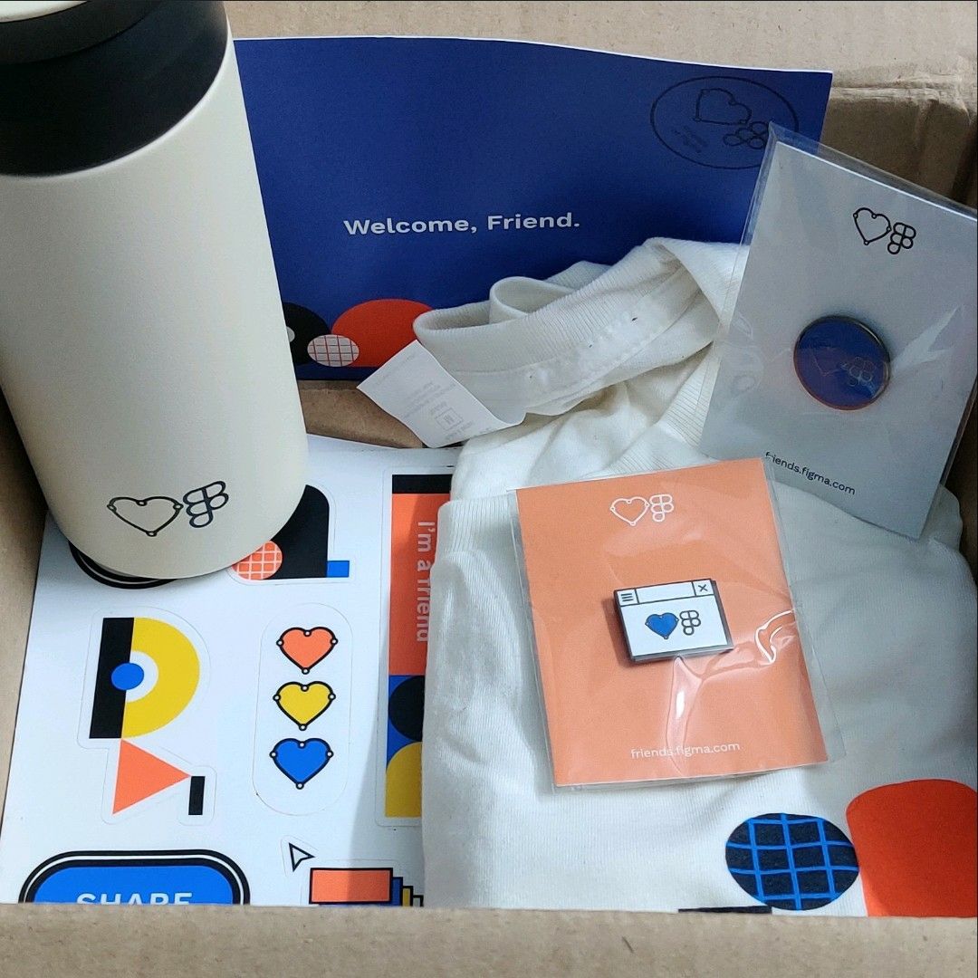 Thanks to <a href="/figma/">Figma</a> and the Friends of Figma Community for this awesome schwag.

And we are expanding our <a href="/fof_chennai/">Fof Chennai</a> chapter. Anyone interested kindly fill out this form: bit.ly/fof-chennai

And special thanks to <a href="/nadia_hussain/">nadia</a> and <a href="/advaith_u/">Advaith</a> for this opportunity.
#fofchennai