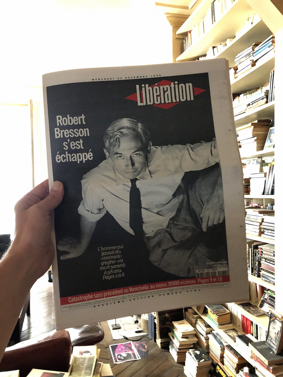 Provoquer l'inattendu. L'attendre.
Robert Bresson né un certain 25 septembre.
#robertbresson <a href="/libe/">Libération</a>